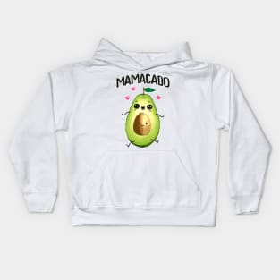 Mamacado - Avocado - Mom - Partnerlook - Pregnant Kids Hoodie